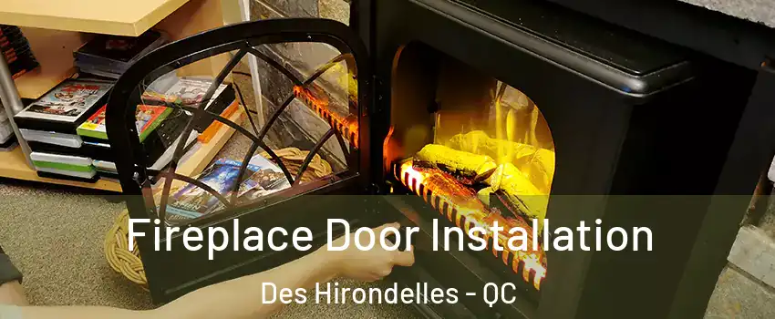  Fireplace Door Installation Des Hirondelles - QC