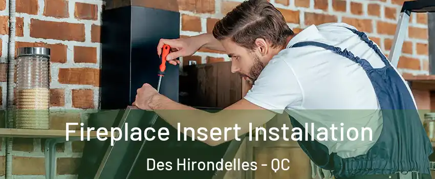  Fireplace Insert Installation Des Hirondelles - QC