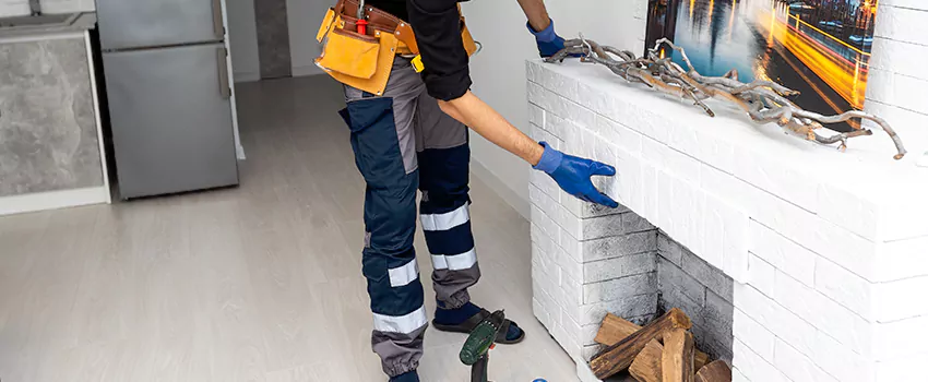 Outdoor Fireplace Restoration in Saint Bruno de Montarville, Quebec