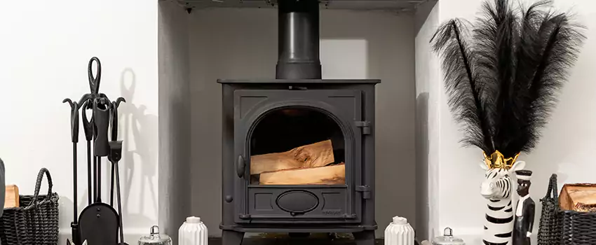 Thelin Hearth Products Providence Pellet Insert Fireplace Installation in Saint Bruno de Montarville, QC