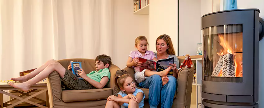 Outdoor Morso Fireplace Broken Screen Replacement in Saint Bruno de Montarville, Quebec