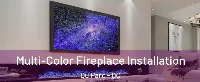  Multi-Color Fireplace Installation Du Parc - QC